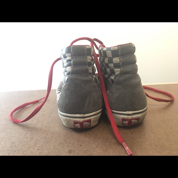 Vans Sk8-Hi Men's Checker High Tops - Picture 5 of 6